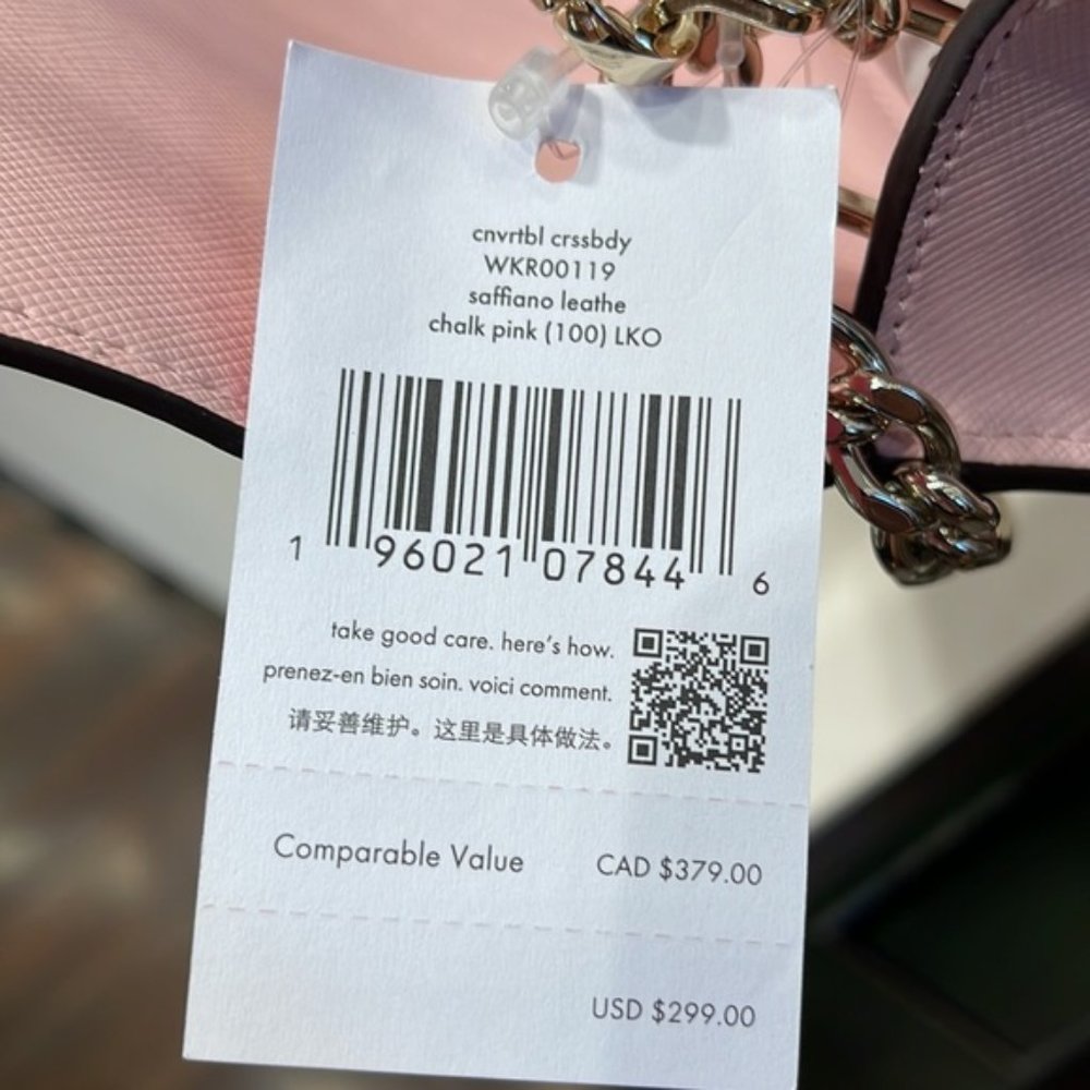 Kate Spade Carson Convertible Crossbody Chalk Pink - Picture 11 of 16